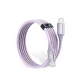 USB-C laidas 1 m, 5 A, 100 W, violetinis
