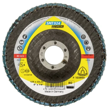 Segmentinis šlifavimo diskas Klingspor SMT 924 125x22.23 mm P80