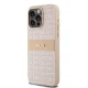 Dkny dėklas iPhone 15 Pro Max telefonui Mono Stripe & Metal Logo, rožinis
