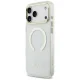 Guess Metal Outline MagSafe dėklas iPhone 17 Pro Max / 18 Pro Max, auksinis