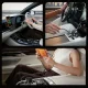 Orico FC-66-1A2C 66W automobilinis įkroviklis su ištraukiamu USB-C laidu, juodas