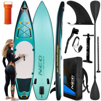 Neo-Sport Reefbreak SUP irklentė, 350 x 81 x 15 cm