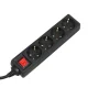 Maitinimo ilgintuvas Maclean MCE196G, 4 lizdai, su jungikliu, 3 m, 3500 W