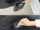 Kompaktiška automobilinė šiukšliadėžė su PUSH dangteliu ir laikikliu
