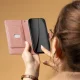 Atverčiamas dėklas TFO Smart Triangle telefonui Xiaomi Redmi A7 Pro, rožinis