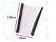 3D anglies pluošto plėvelė Case 130165, 1.52x30m, juoda