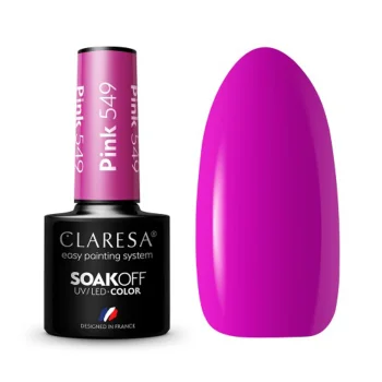 Claresa Pink 549 Gel Polish, 5 g