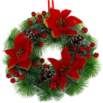 Christmas Wreath Ruhhy 26470, 30 cm