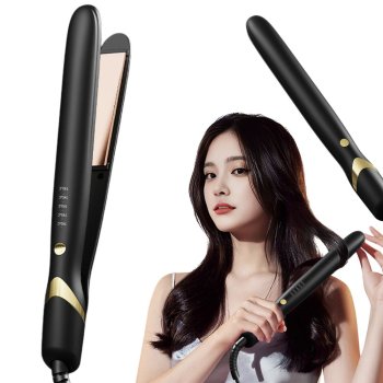2-in-1 Ceramic Hair Straightener with Temperature Control 140-220°C