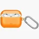 Dėklas Uniq Glase, skirtas AirPods Pro 3, Golden Citrus oranžinis