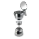 Moka espresso kavinukas 150 ml (3 puodeliai), sidabrinis