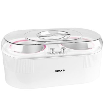 Profesionalus dvigubas vaško šildytuvas iWax 2-in-1, 400ml + 800ml, 400W