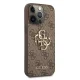 Guess 4G Big Metal Logo dėklas iPhone 13 Pro Max, rudas