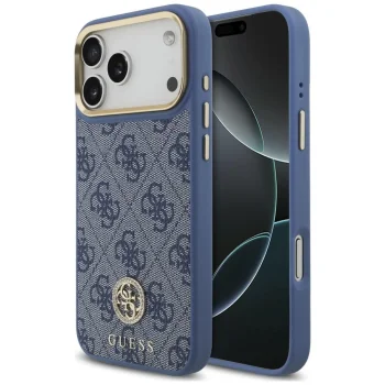 Guess 4G Strass Logo MagSafe case for iPhone 18 Pro Max / 17 Pro Max, blue