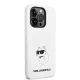Karl Lagerfeld Silicone NFT Choupette dėklas, skirtas iPhone 14 Pro, baltas