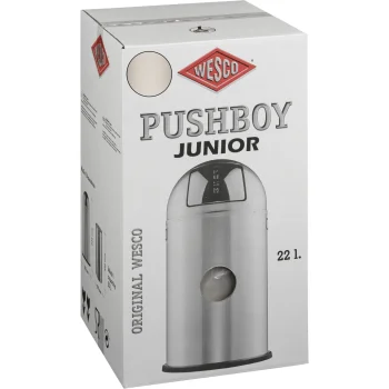 Wesco Pushboy Junior šiukšliadėžė 22L, smėlio smėlinė