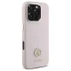 Dėklas iPhone 16 Pro Guess Silicone Logo Strass 4G, šviesiai rožinis