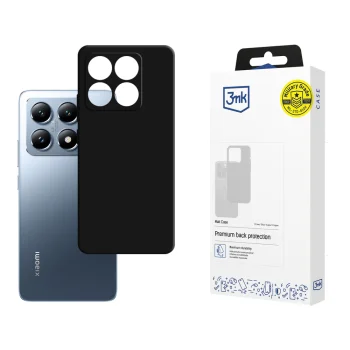Dėklas Xiaomi 14T telefonui 3mk Matt Case, juodas