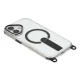 „iPhone 17“ dėklas su stovu, dirželiais (30/120 cm) ir MagSafe, juodas