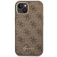 Guess 4G Vintage Gold Logo dėklas, skirtas iPhone 14 Plus, rudas