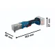 Akumuliatorinis kampinis smūginis veržliaraktis Bosch GRS18V-330 18V 1/2\" L-BOXX