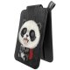 Nimmy Cute Pets 2.0 Panda magnetinis dėklas-piniginė su stovu, juodas