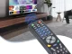 Universalus nuotolinio valdymo pultas TV ir garso / vaizdo įrangai, juodas