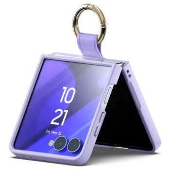 Dėklas Mercury Gold Ring Case telefonui Samsung Galaxy Z Flip8, violetinis
