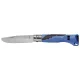 Opinel No. 07 Outdoor Junior lenktinis peilis su švilpuku, mėlynas