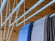 Ceiling clothes dryer with 5 rods 180 cm for bathroom or balcony white