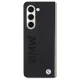 BMW Leather Hot Stamp dėklas Samsung Galaxy Z Fold 5, juodas