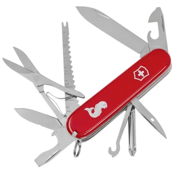 Kišeninis peilis Victorinox Fisherman, 18 funkcijų, 91 mm, raudonas