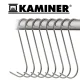 Kaminer 00025553 rūkymo kabliai, 15 vnt., nerūdijantis plienas