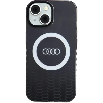 Audi IML Big Logo MagSafe dėklas iPhone 15 / 14 / 13 modeliams, juodas