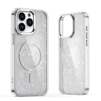 Semi-Transparent Glitter Case with MagSafe for iPhone 17 Pro Max