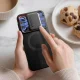 Tech-Protect Kevlar Aura MagSafe dėklas Samsung Galaxy A57, juodas / oranžinis