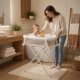 Ecotoys Foldable Baby Bath Tub with Stand and LCD Thermometer