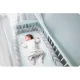 Braided Cot Bumper Pillow Ricokids, 3 m, grey
