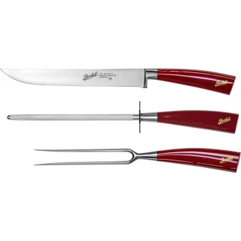 Mėsos pjaustymo rinkinys Berkel Elegance 3 dalių, raudonas