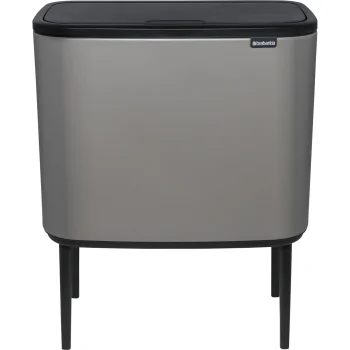 Šiukšliadėžė Brabantia Bo Touch Bin, 3 x 11 l, pilka