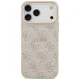 Guess 4G PU Classic Logo MagSafe dėklas iPhone 17 Pro Max, rožinis