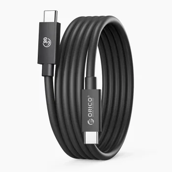Orico USB4 laidas USB-C į USB-C 1 m 80 Gbps 240W Thunderbolt 5, juodas