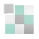 Kids Puzzle Foam Mat 180x180cm, Mint-grey