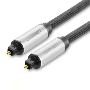 Optinis garso laidas Ugreen AV108 10540 Toslink SPDIF, 2 m, pilkas