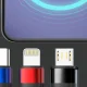 Laidas 3mk Hyper Cable N-SERIES 3in1 USB-A į USB-C / Lightning / Micro 1.2m 18W, juodas