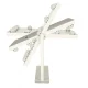 Case 108326 LED kosmetinis makiažo veidrodis su USB, 30x40 cm, baltas