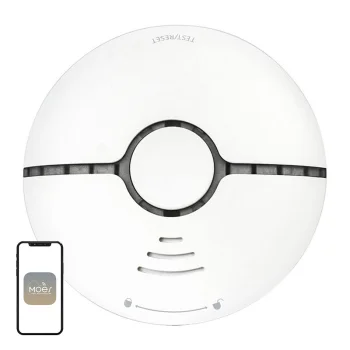 Išmanusis dūmų detektorius MOES WSS-S-SSD-A, Wi-Fi, 85 dB