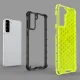 Dėklas Samsung Galaxy S22+ (S22 Plus) Honeycomb su TPU rėmeliu, juodas