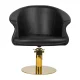 Gabbiano Wersal kirpyklos kėdė juoda su auksiniu pagrindu