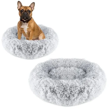 Gotel Plush Pet Bed for Dogs and Cats, 60 cm
